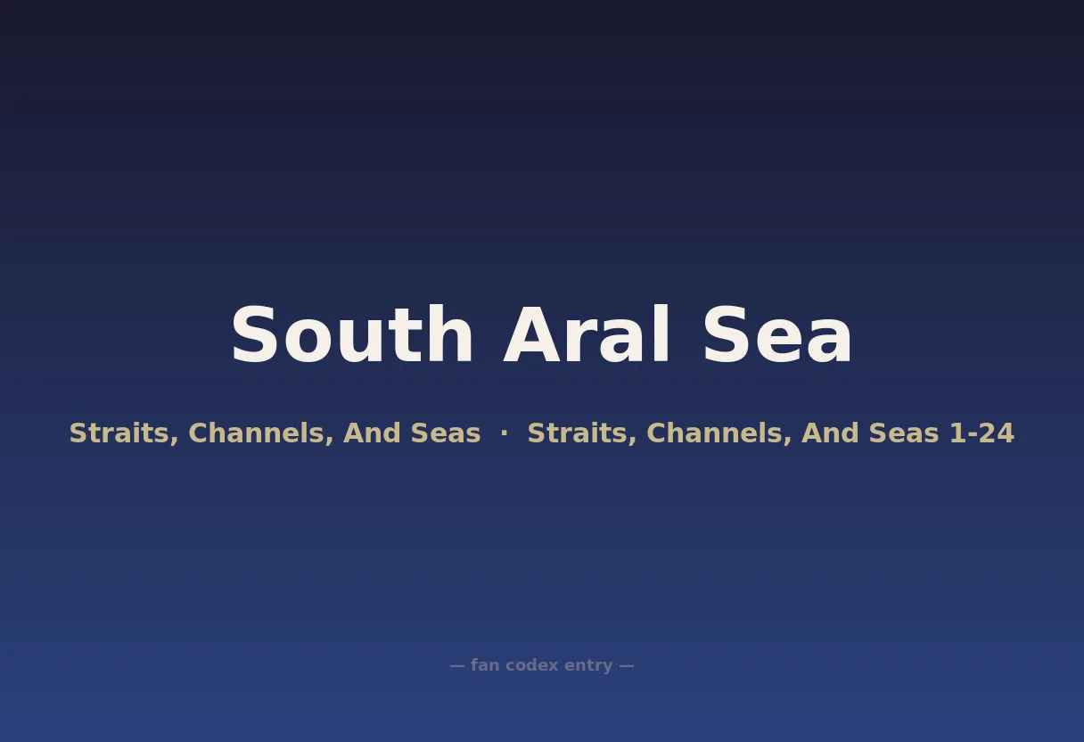 South Aral Sea